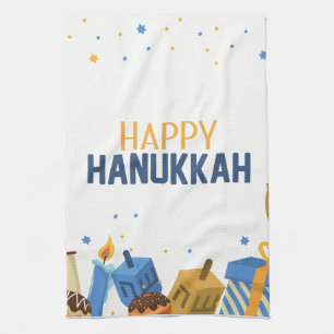 Happy Hanukkah Entertainment Geschirrtuch
