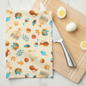 Happy Hanukkah Entertainment Geschirrtuch (Viertel Falte)