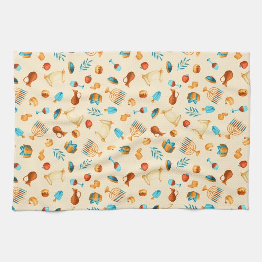 Happy Hanukkah Entertainment Geschirrtuch (Horizontal)