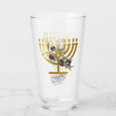 Happy Hanukkah Entertainment Glas (Rückseite)