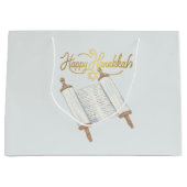 Happy Hanukkah Entertainment Große Geschenktüte (Vorderseite)