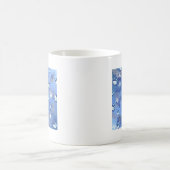 Happy Hanukkah Falling Star und Dreidels Kaffeetasse (Mittel)