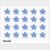 Happy Hanukkah Falling Star und Dreidels Stern-Aufkleber (Blatt)