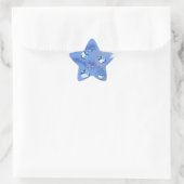 Happy Hanukkah Falling Star und Dreidels Stern-Aufkleber (Tasche)