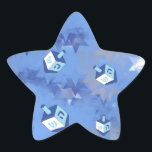 Happy Hanukkah Falling Stars und Dreidels Stern-Aufkleber<br><div class="desc">Sie sehen die Lee Hiller Design Collection. Bekleidung, Geschenke & Sammlerstücke Lee Hiller Fotografie oder Digital Art Collection. Sie können ihre Naturfotografie unter http://HikeOurPlanet.com/ ansehen und ihrem Wanderblog im Hot Springs Nationalpark folgen.</div>