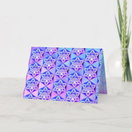 Happy Hanukkah 🕎 Faltkarte Feiertagskarte