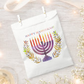 Happy Hanukkah Favor Bag Geschenktütchen (Ausgeschnitten)