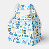 Happy Hanukkah Favor Box Geschenkschachtel (Rückseite)