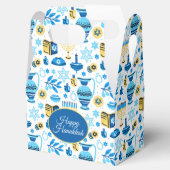 Happy Hanukkah Favor Box Geschenkschachtel (Geöffnet)