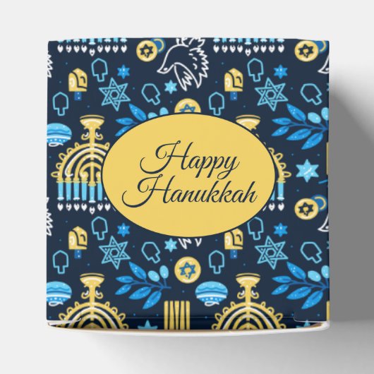 Happy Hanukkah Favor Box Geschenkschachtel (Oben)