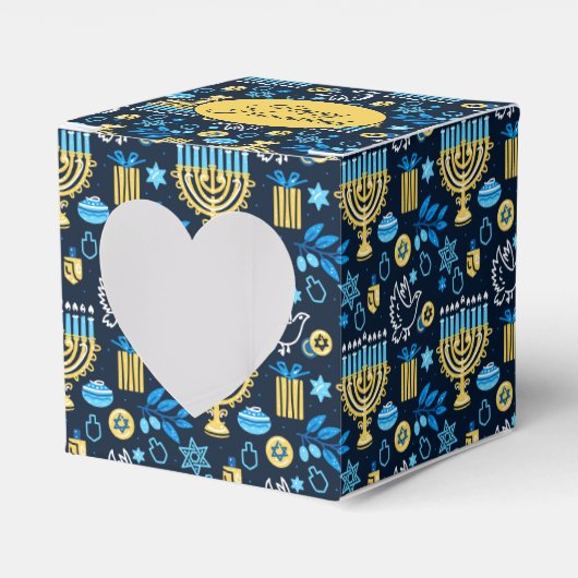 Happy Hanukkah Favor Box Geschenkschachtel (Vorderseite)