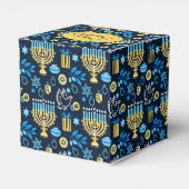 Happy Hanukkah Favor Box Geschenkschachtel (Rückseite)