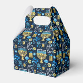 Happy Hanukkah Favor Box Geschenkschachtel (Rückseite)
