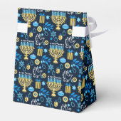 Happy Hanukkah Favor Box Geschenkschachtel (Rückseite)