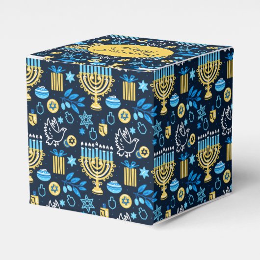 Happy Hanukkah Favor Box Geschenkschachtel (Vorderseite)