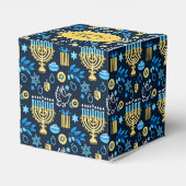 Happy Hanukkah Favor Box Geschenkschachtel (Rückseite)