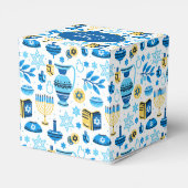 Happy Hanukkah Favor Box Geschenkschachtel (Rückseite)