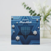 Happy Hanukkah Feiertagskarte (Stehend Vorderseite)