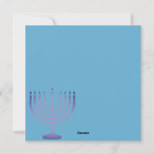 Happy Hanukkah Feiertagskarte (Rückseite)