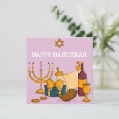 Happy Hanukkah Feiertagskarte (Stehend Vorderseite)