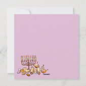 Happy Hanukkah Feiertagskarte (Rückseite)