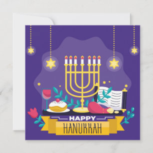 Happy Hanukkah Feiertagskarte