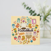 Happy Hanukkah Feiertagskarte (Stehend Vorderseite)