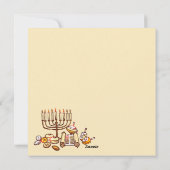 Happy Hanukkah Feiertagskarte (Rückseite)