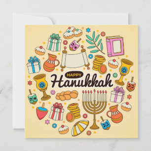Happy Hanukkah Feiertagskarte