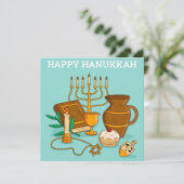 Happy Hanukkah Feiertagskarte (Stehend Vorderseite)