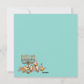 Happy Hanukkah Feiertagskarte (Rückseite)