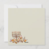 Happy Hanukkah Feiertagskarte (Rückseite)