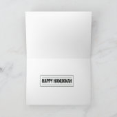 Happy Hanukkah Feiertagskarte (Innenseite)