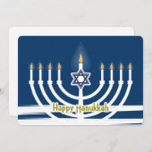 Happy Hanukkah Feiertagskarte (Vorne/Hinten)