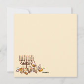 Happy Hanukkah Feiertagskarte (Rückseite)