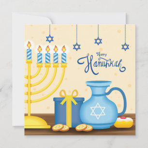Happy Hanukkah Feiertagskarte