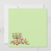 Happy Hanukkah Feiertagskarte (Rückseite)