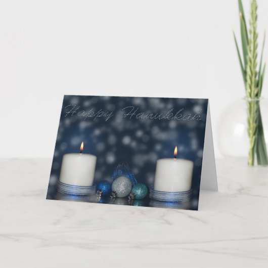 Happy Hanukkah Feiertagskarte (Vorderseite)