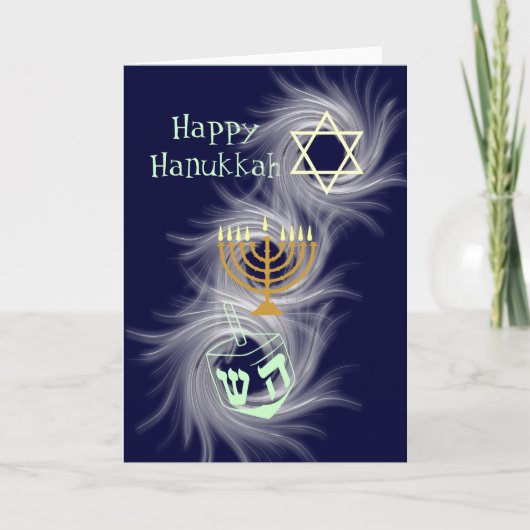 Happy Hanukkah Feiertagskarte (Vorderseite)