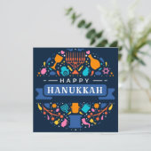 Happy Hanukkah Feiertagskarte (Stehend Vorderseite)