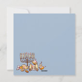 Happy Hanukkah Feiertagskarte (Rückseite)