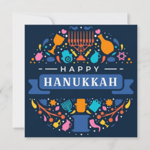 Happy Hanukkah Feiertagskarte