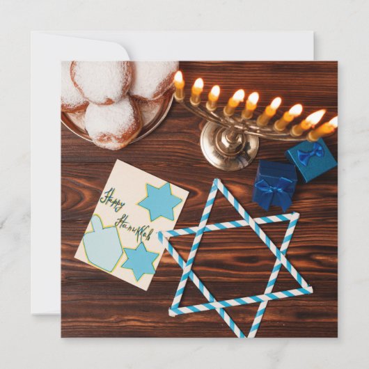 Happy Hanukkah Feiertagskarte (Vorderseite)
