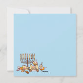 Happy Hanukkah Feiertagskarte (Rückseite)