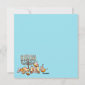 Happy Hanukkah Feiertagskarte (Rückseite)