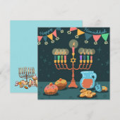 Happy Hanukkah Feiertagskarte (Vorne/Hinten)