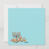 Happy Hanukkah Feiertagskarte (Rückseite)