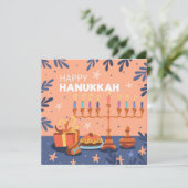 Happy Hanukkah Feiertagskarte (Stehend Vorderseite)