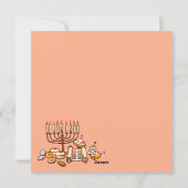 Happy Hanukkah Feiertagskarte (Rückseite)