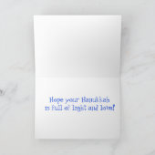 Happy Hanukkah Feiertagskarte (Innenseite)